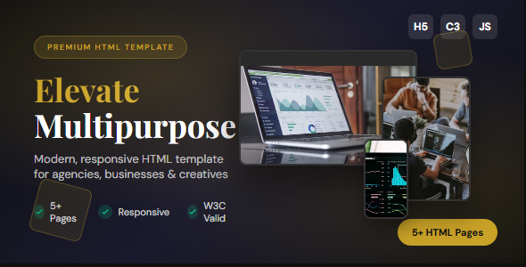 Elevate - Premium Multipurpose Business & Agency HTML Template-pibala.com